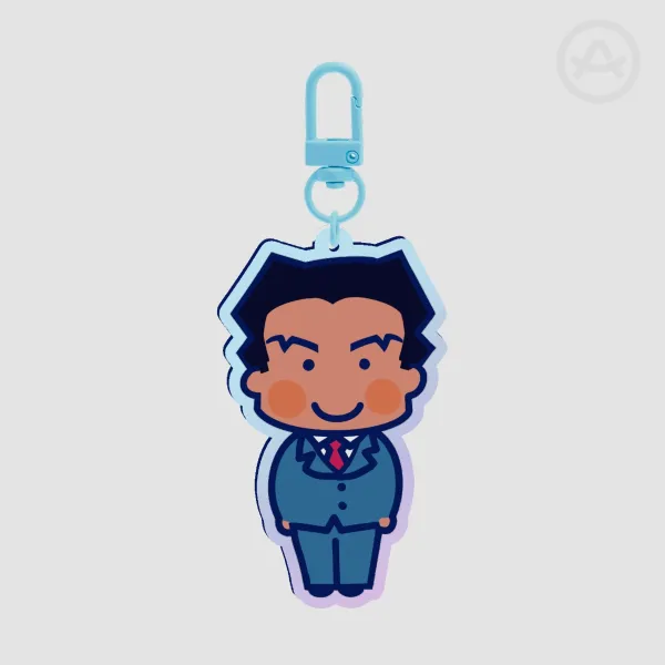 tiny rainbow Phoenix keychain