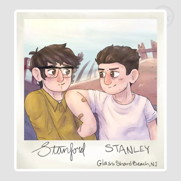Stan Bros Glass Shard Beach Polaroid Sticker