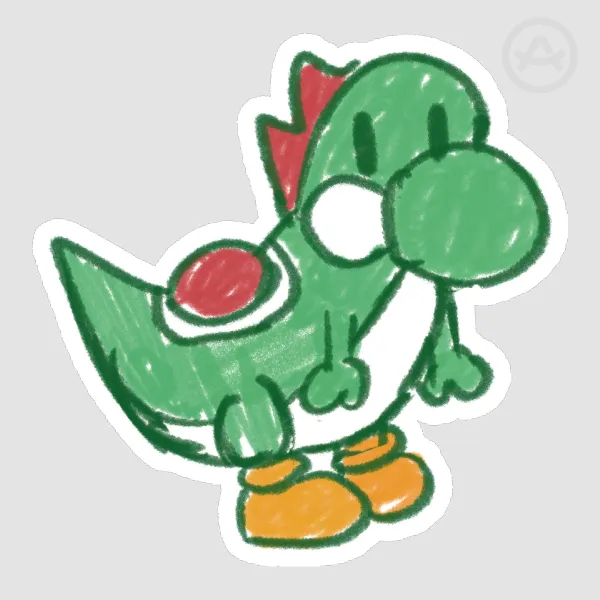 Silly Yoshi - Die Cut Sticker
