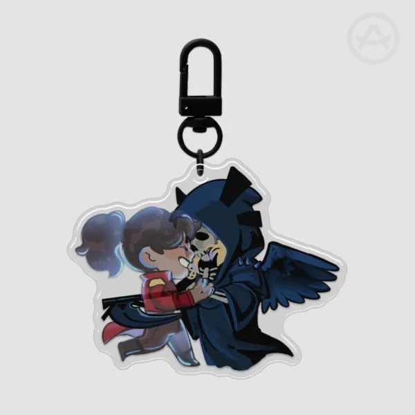 Kate and Illyana | Epoxy Clear Acrylic Keychains