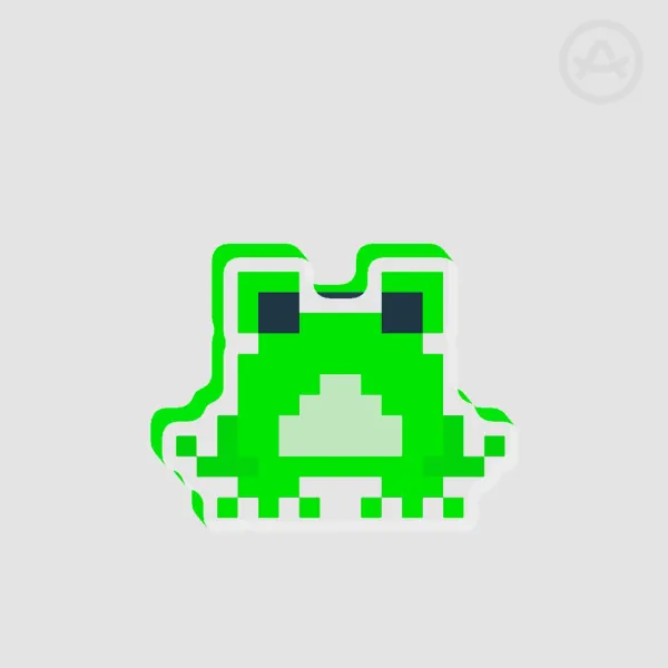 Pixel Frog - Thick Acrylic Stand