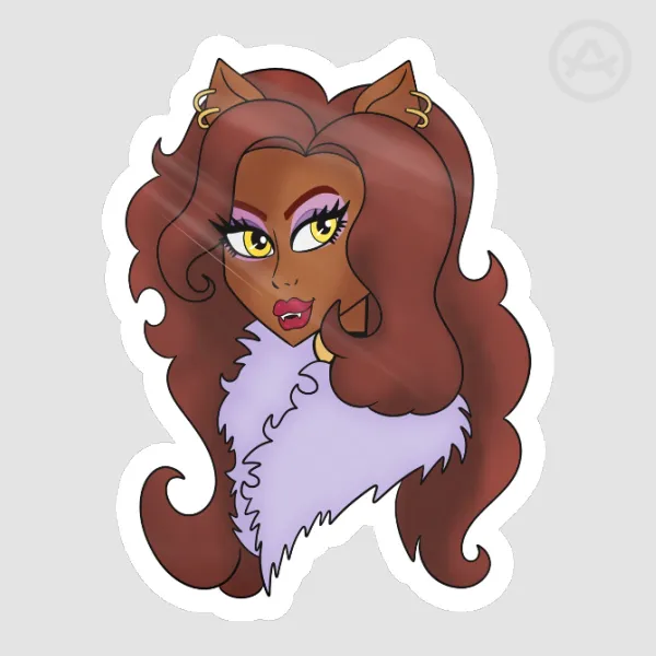 Clawdeen Die-Cut Sticker