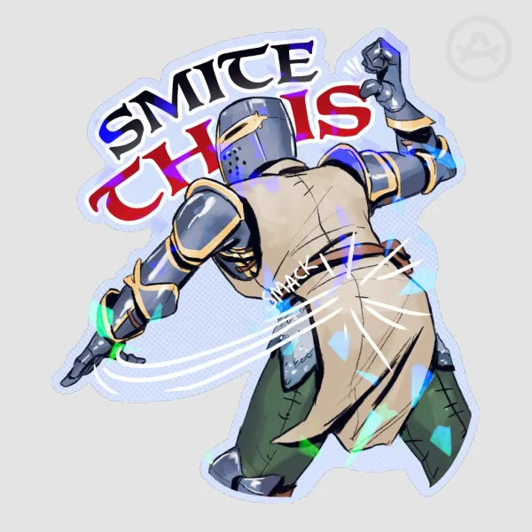 SMITE THIS! - Die Cut Stickers
