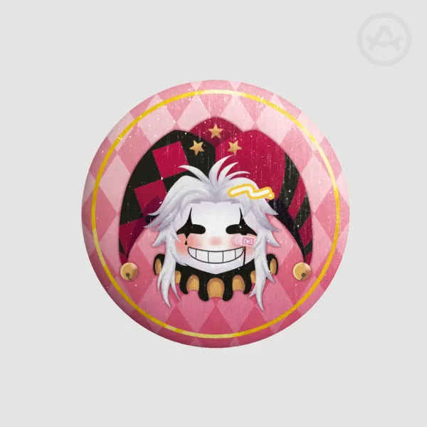 [TFC] Pierrot Bandage Button Pin 44mm