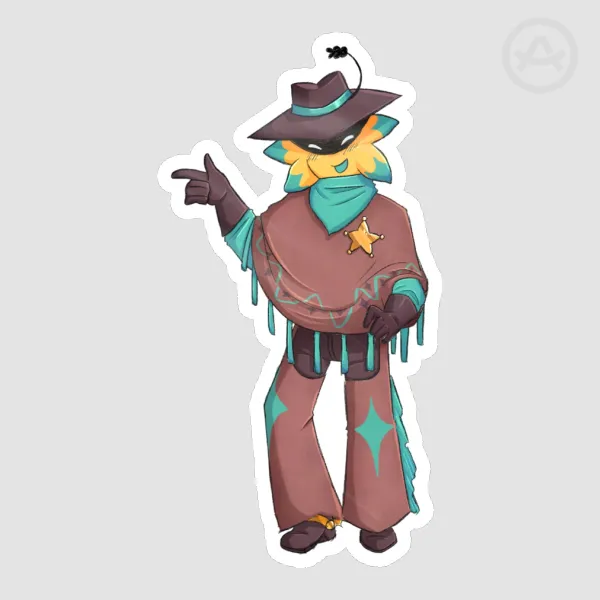 Undertale Yellow North Star Sticker Starlo