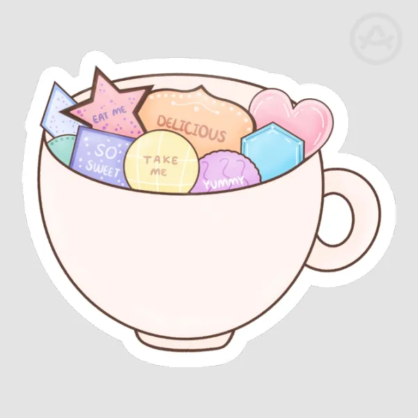 Wonderland Cookies Die-Cut Sticker