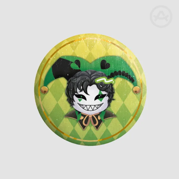 [TFC] Harlequin Button Pin 44mm