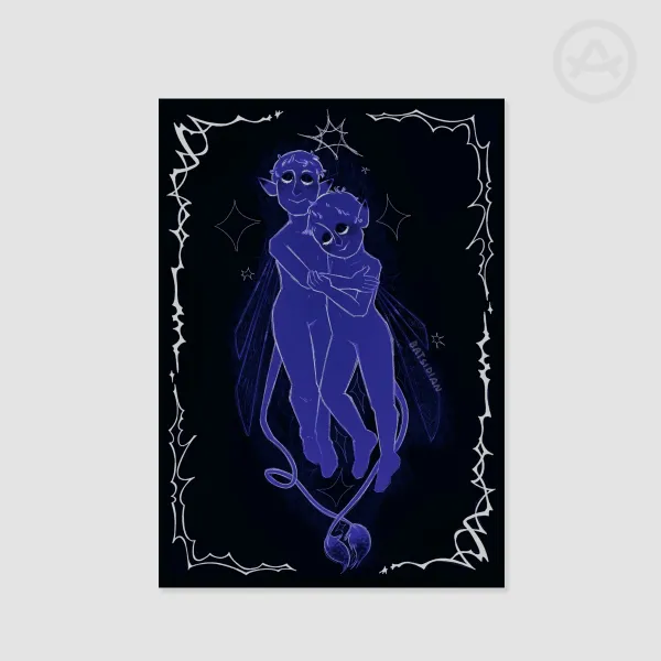 winter fairies mini poster