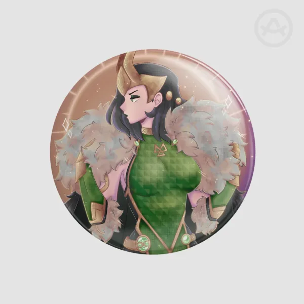 Lady loki Round Badges (Button Pins)