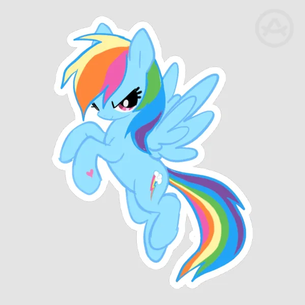 Rainbow Dash [ MLP ] - Die Cut Sticker