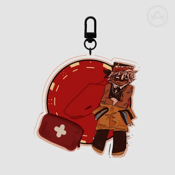 Sandbag Chip Keychain