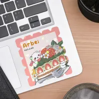 arbei bear postage Die Cut Stickers