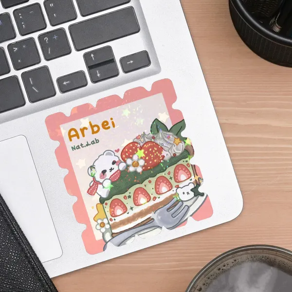 arbei bear postage Die Cut Stickers