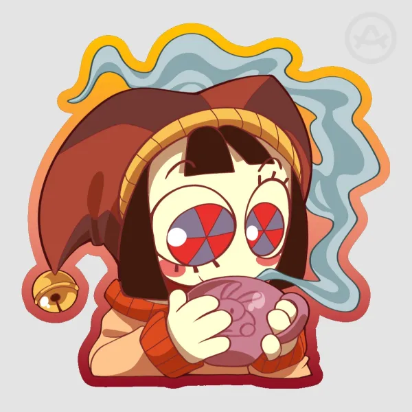 Cozy Fall Pomni Sticker
