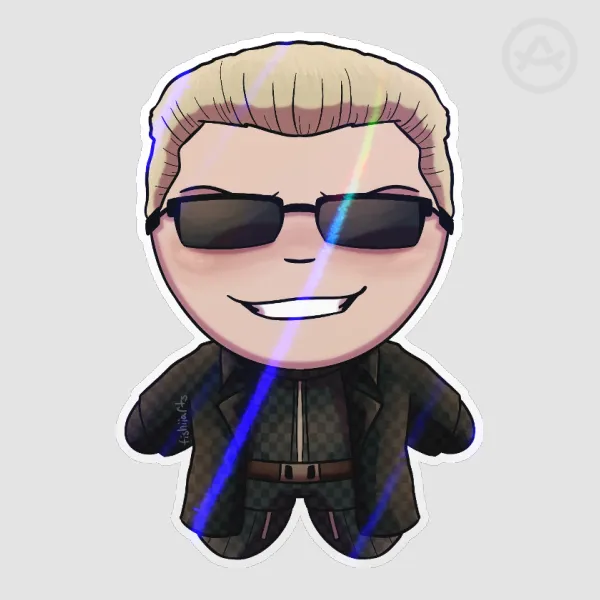 Albert Wesker RE5 Rainbow Sticker
