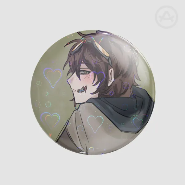 Ticci Toby Round Badge (creepypasta)