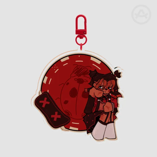 Poppy Chip Keychain