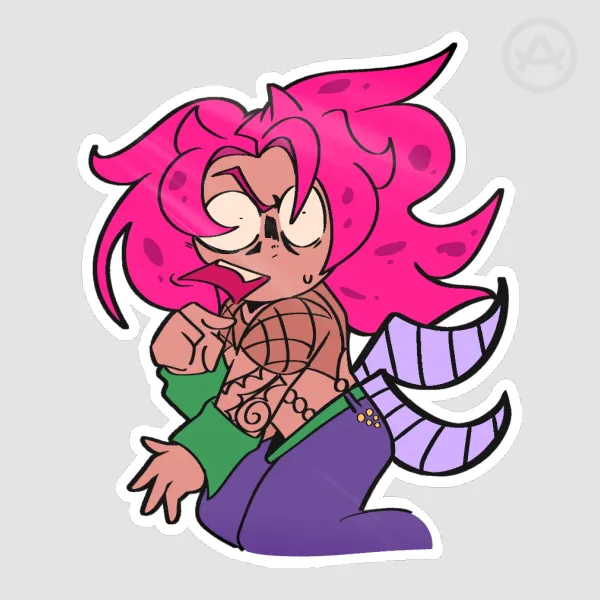 Diavolo Scream 3" Sticker (Pink Ver.)