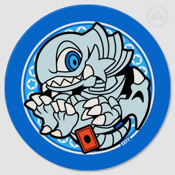 Yu-Gi-Oh Wooden Coaster: Blue-Eyes Toon Dragon