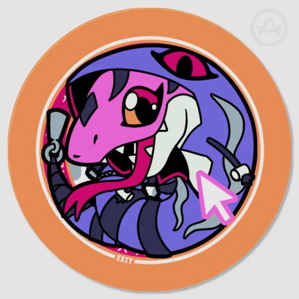 Digimon Wooden Coaster: Snakemon