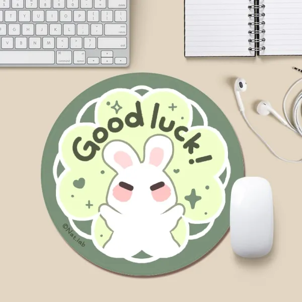 Klee bunny Round Mouse Pad