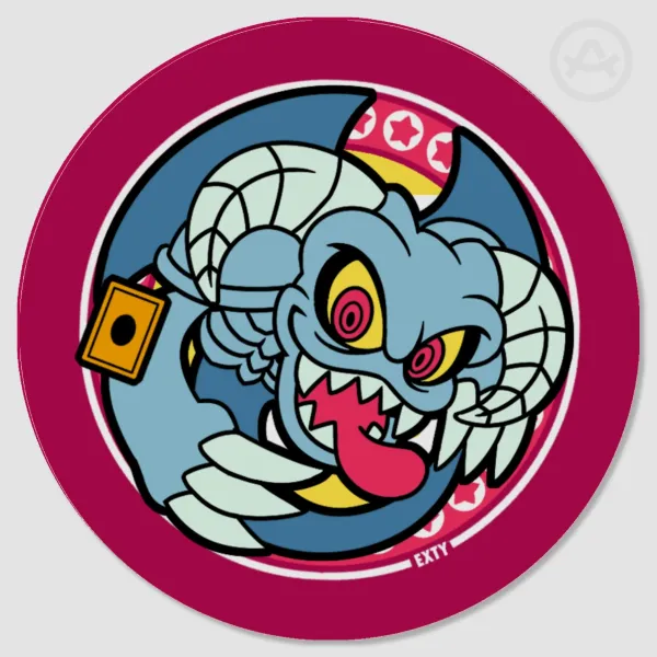 Yu-Gi-Oh Wooden Coaster: Toon Summoned Skull