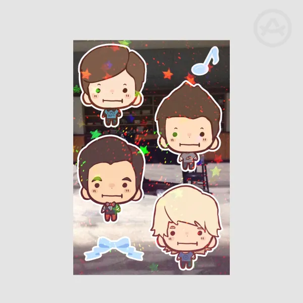 Glee Club Boys sticker sheet