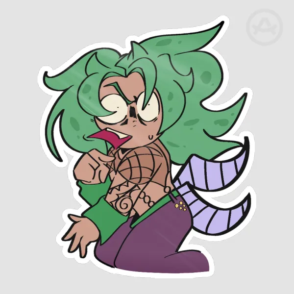 Diavolo Scream 3" Sticker (Green Ver.)