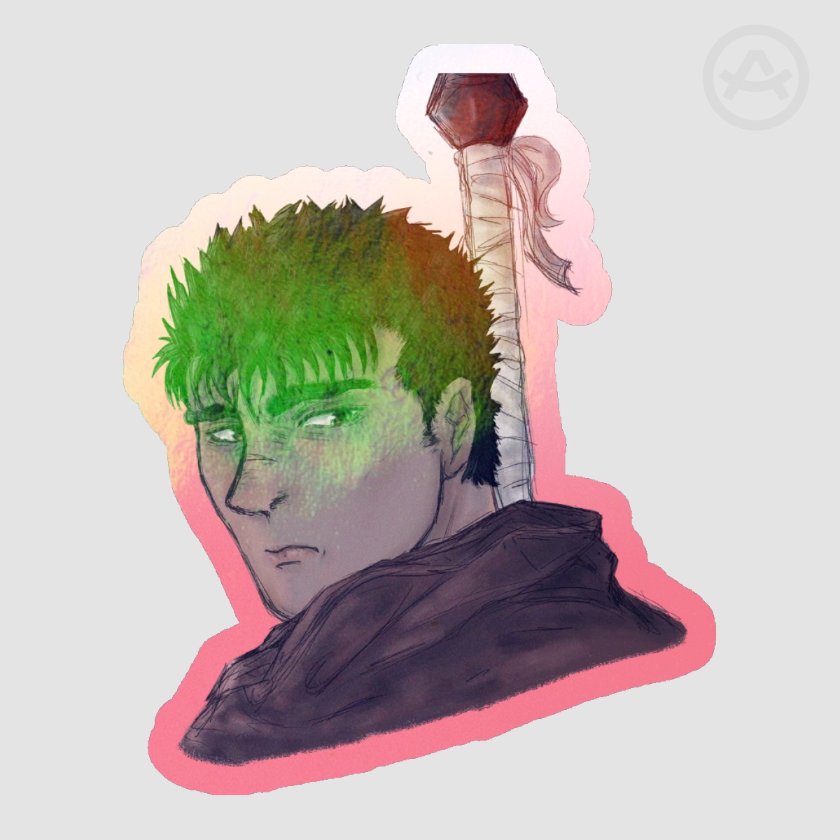 Guts Berserk Sticker