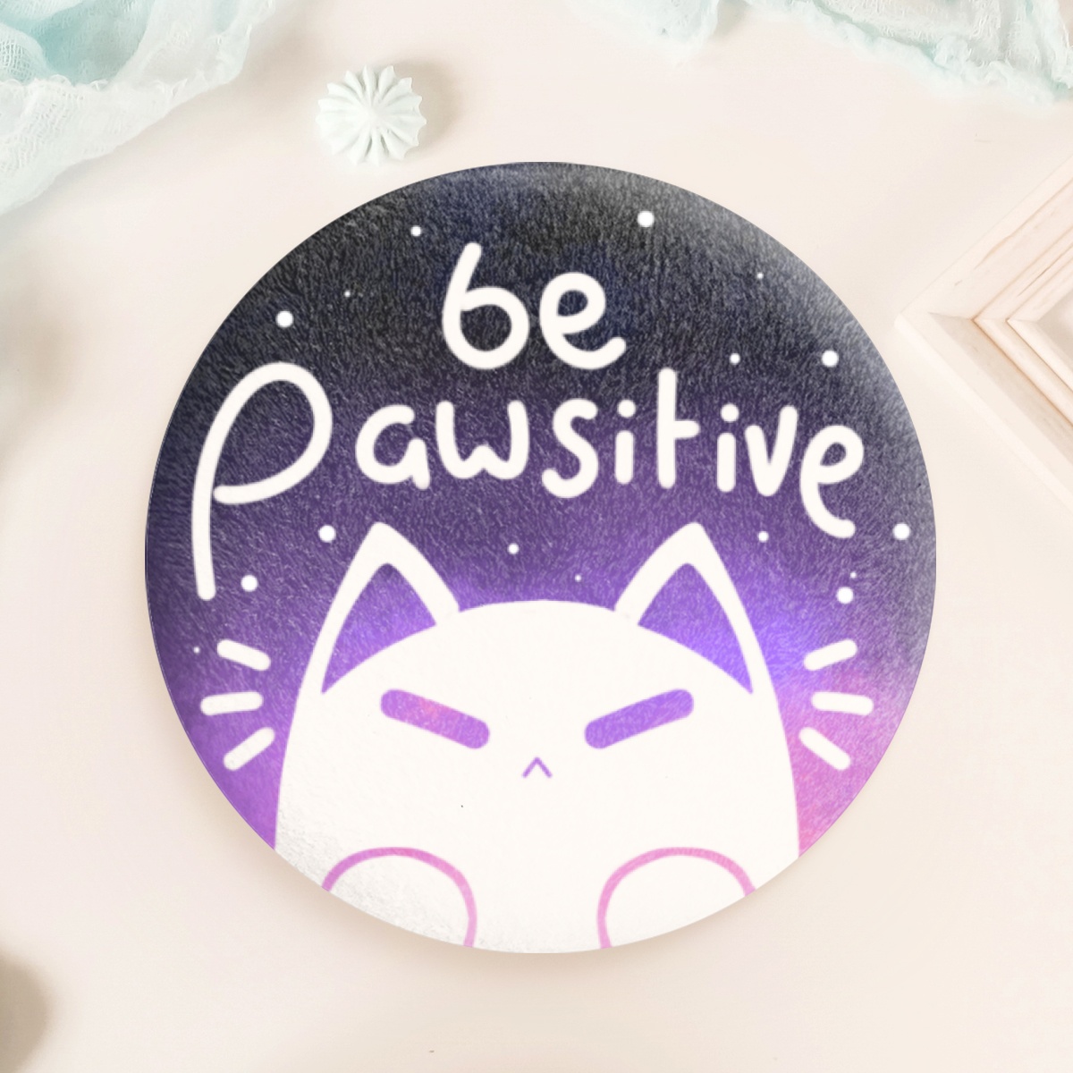Plush Badges milky way cat