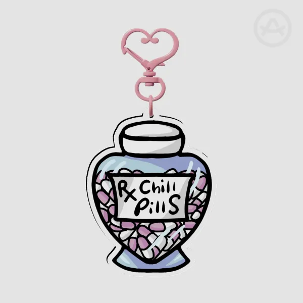 Chill Pills Acrylic Keychain