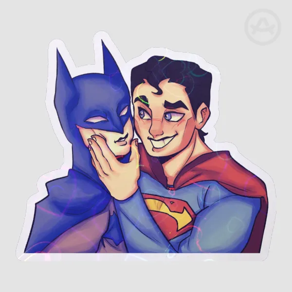 SuperBat Superman Batman DC Sticker