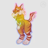 Cute Holographic Sophie Sticker
