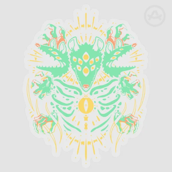 Biblically Accurate Possum clear sticker