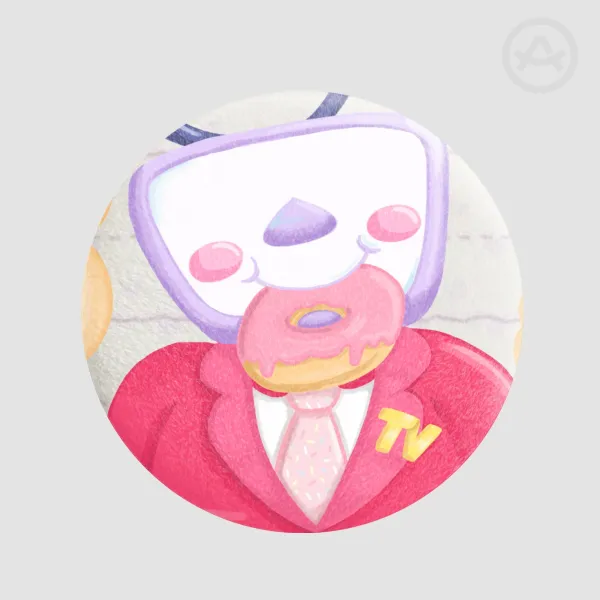 Tenna Donut Plush Badge