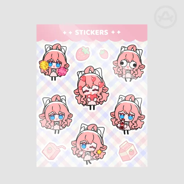 MilkMaid Stickers Sheet