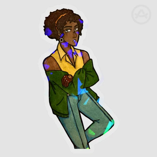 Deathloop Julianna Broken Glass Sticker