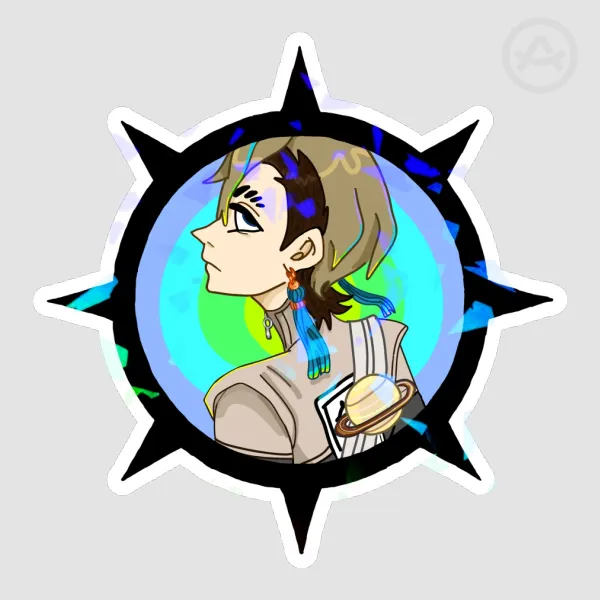 Zanka 3 Inch Holographic Sticker