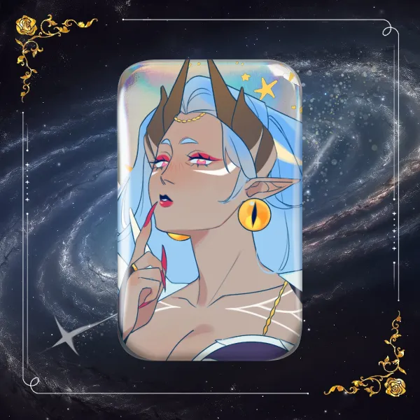 FIELDS OF MISTRIA Holographic Rectangular Badge - Seridia