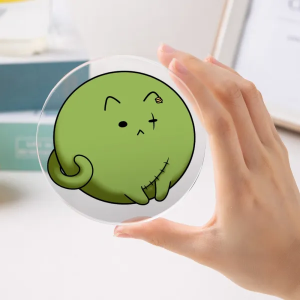 Zoro cat Clear Acrylic Coaster