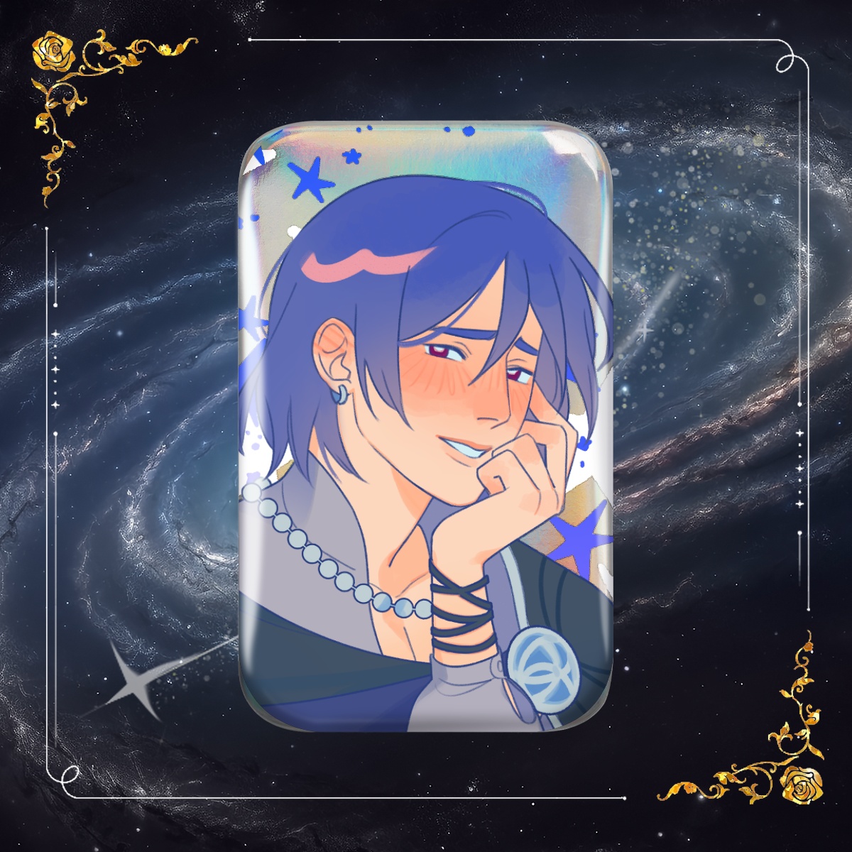 FIELDS OF MISTRIA Holographic Rectangular Badge - Balor