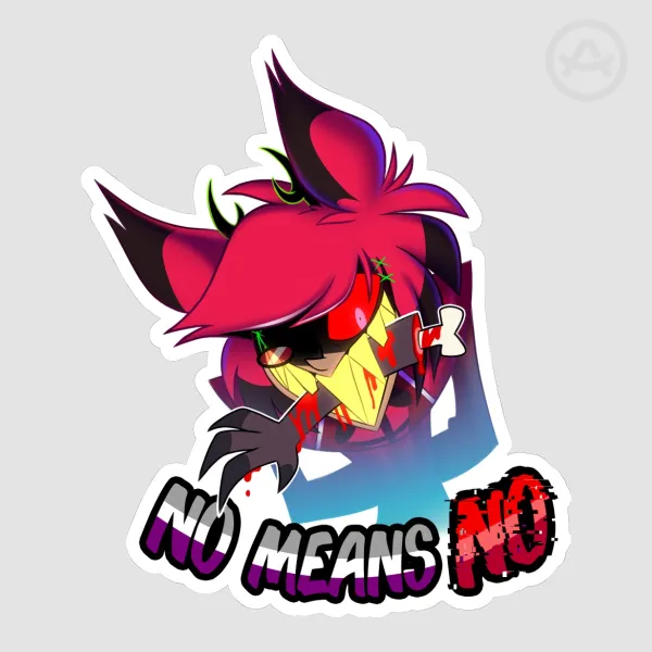 Alastor sticker - No means NO