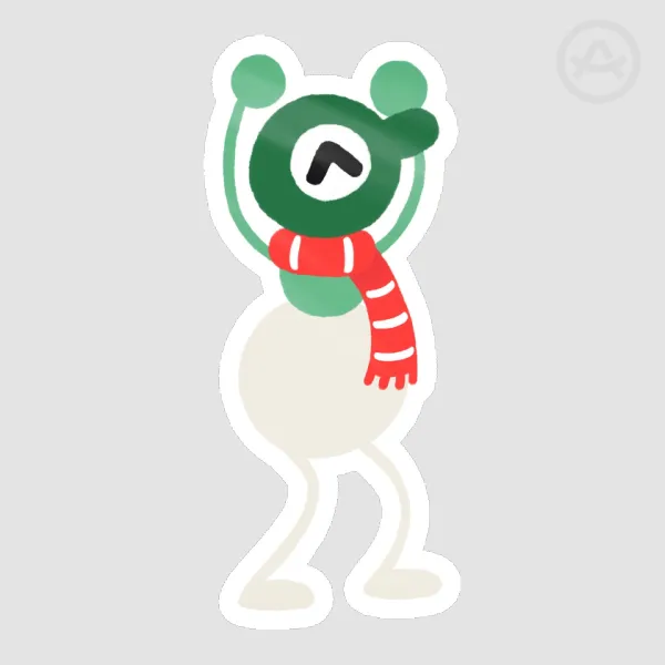 Big walk Christmas custom sticker