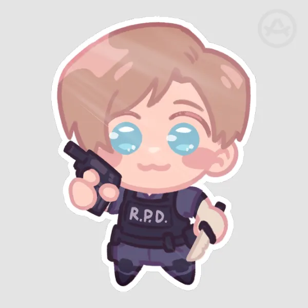 RE2 Leon Sticker