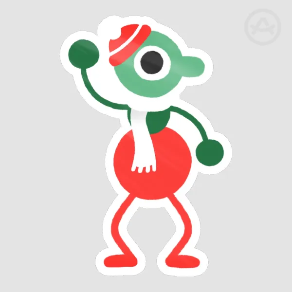 Big walk Christmas custom sticker