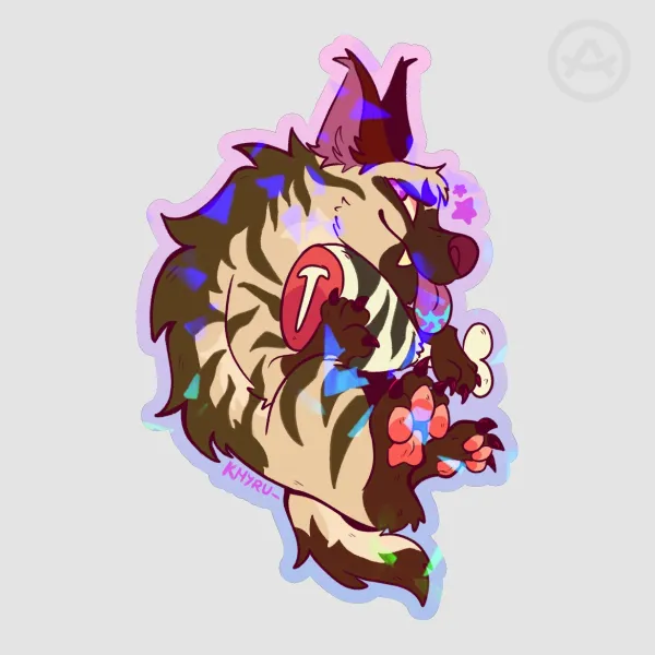 Striped Hyena Sticker