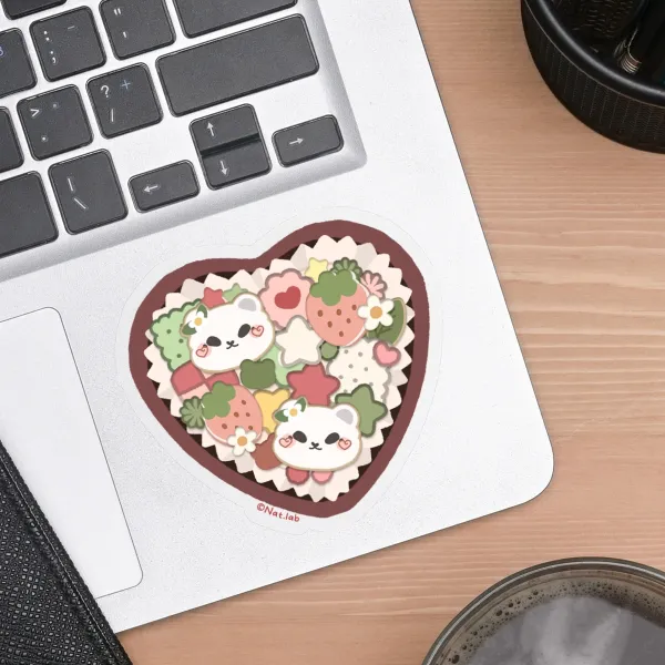 Arbei cookie box Clear Vinyl Die Cut Stickers