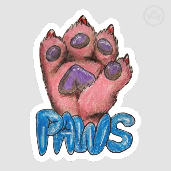 Paws Furry Sticker