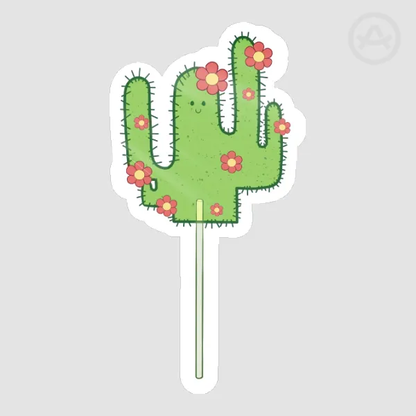 Cactus Candy: Glossy Die Cut Sticker
