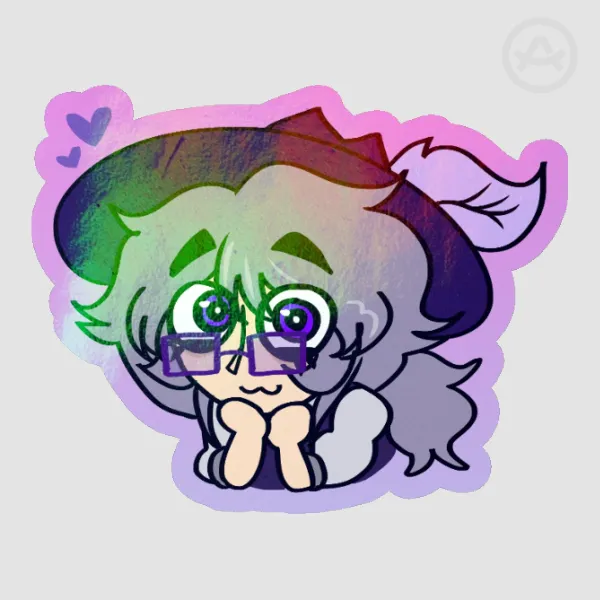 Heart Rory || Rainbow Sticker